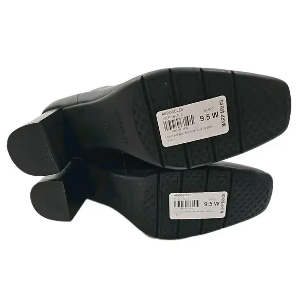 Aerosoles ~Woman Size 9.5W~ Black Miley Mid-Ca Ankle Boots NWOB. - Picture 10 of 14